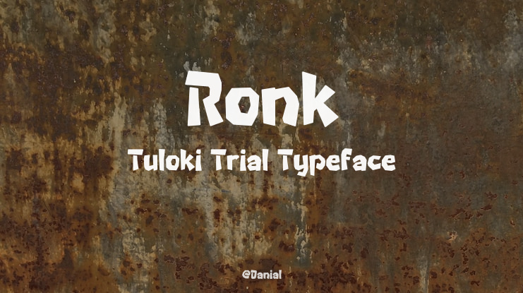 Ronk Tuloki Trial Font