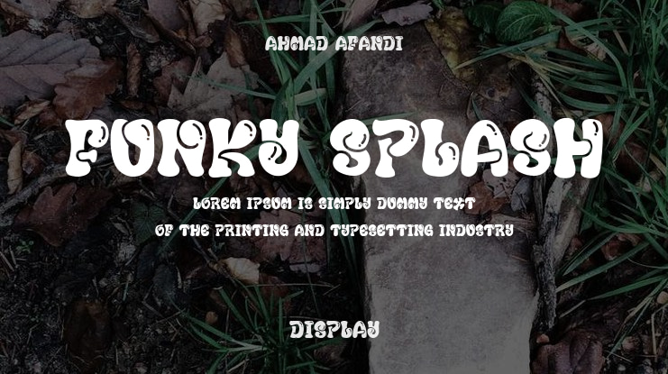 Funky Splash Font