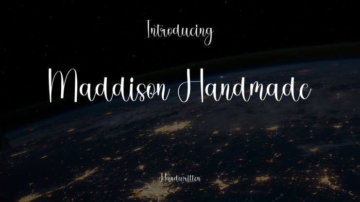 Maddison Handmade Font