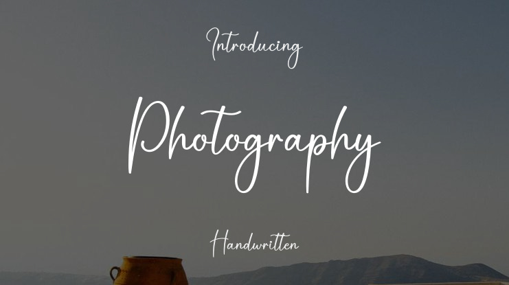 Photography Font