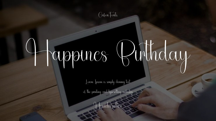 Happines Birthday Font