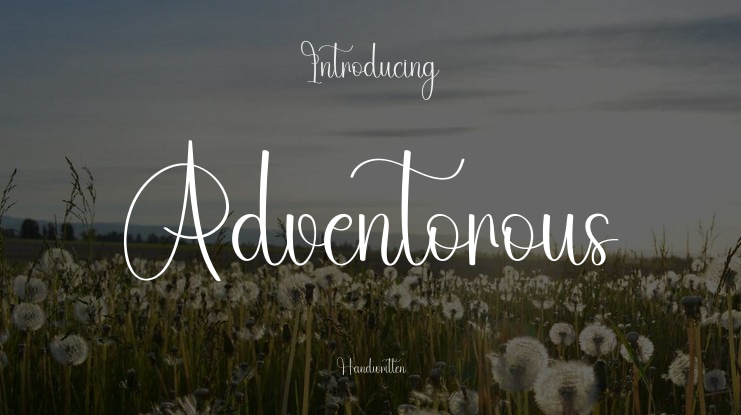 Adventorous Font