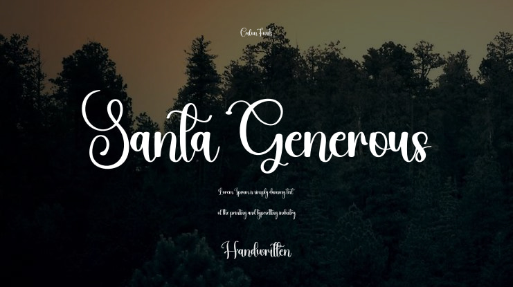 Santa Generous Font