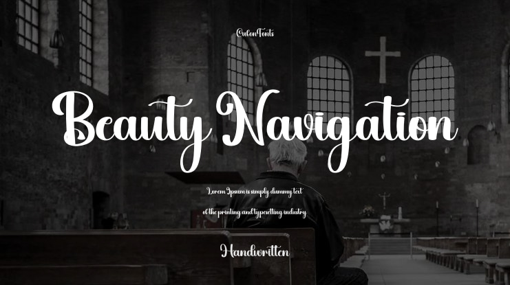 Beauty Navigation Font