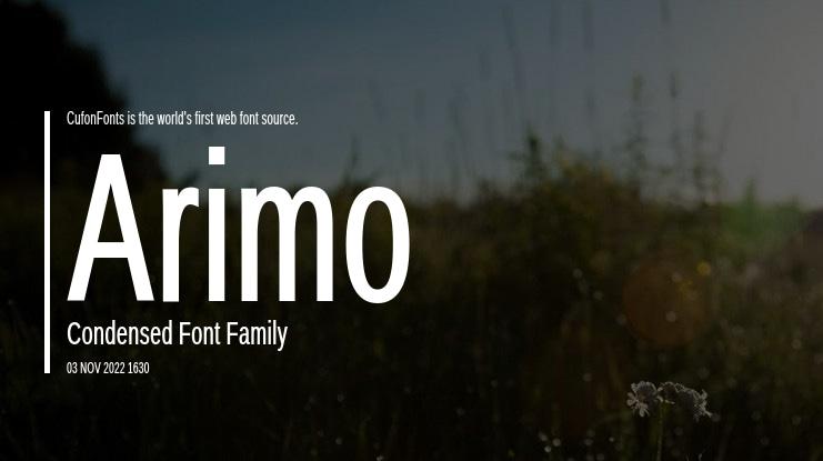 Arimo Condensed Font Family