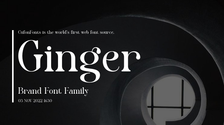 Ginger Brand Font