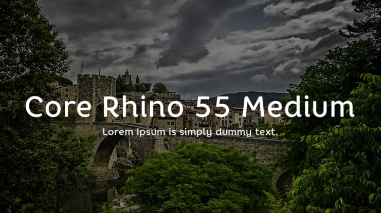 Core Rhino 55 Medium Font Family