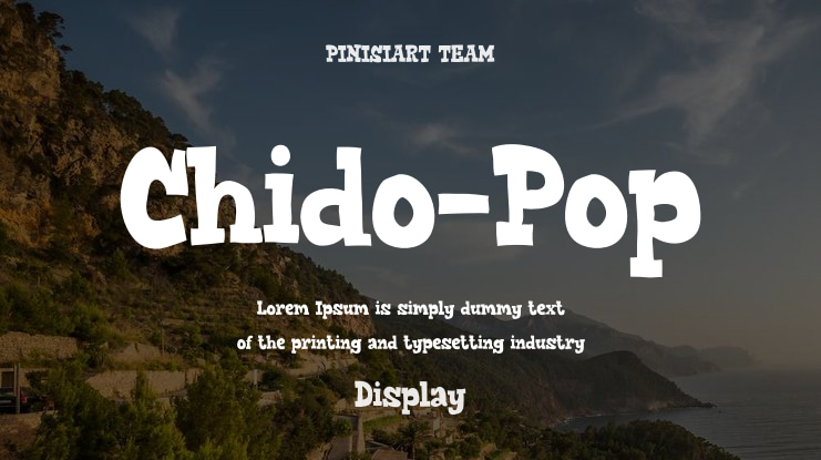 Chido-Pop Font