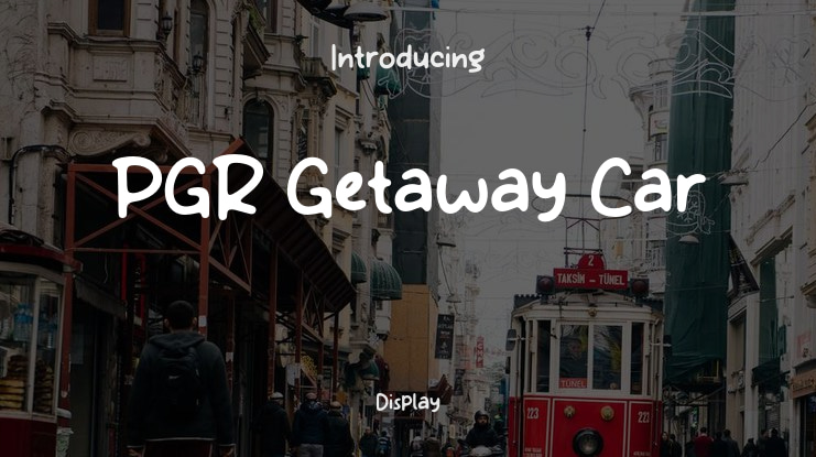 PGR Getaway Car Font