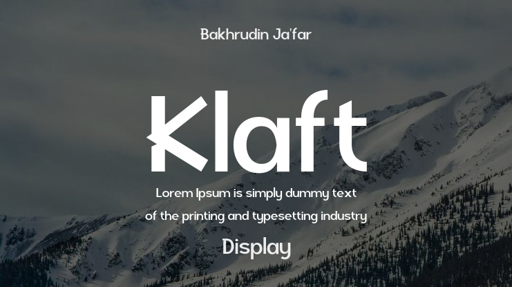 Klaft Font Family