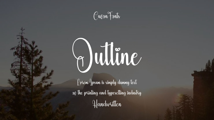 Outline Font