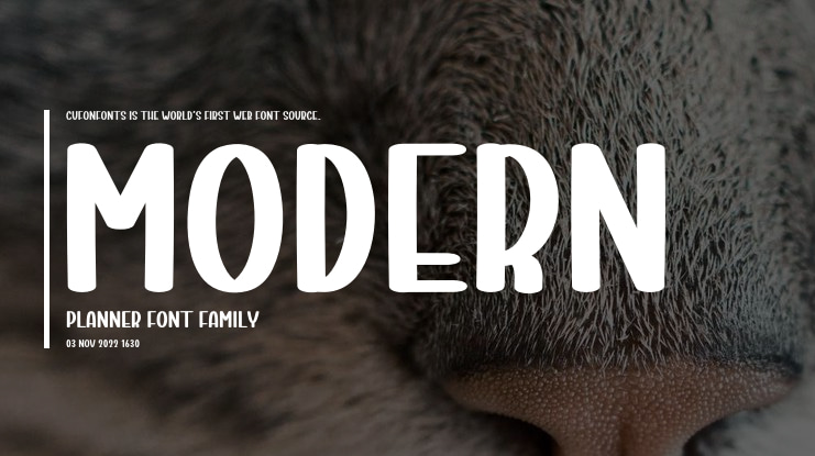 Modern Planner Font