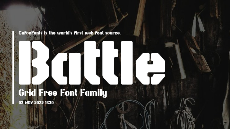 Battle Grid Free Font