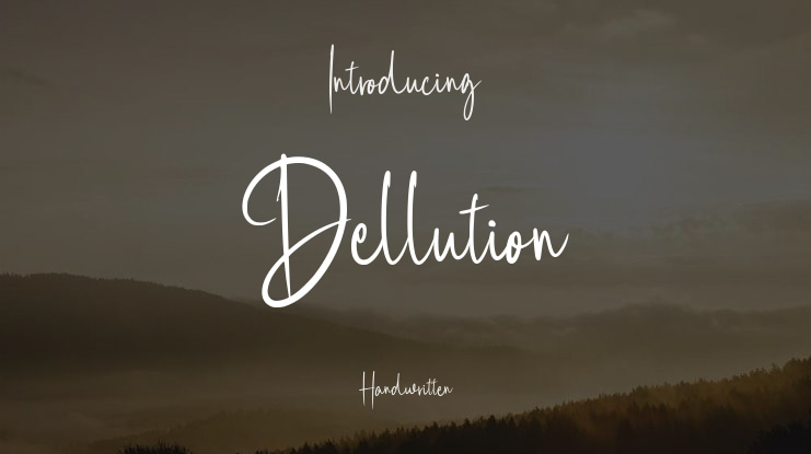 Dellution Font