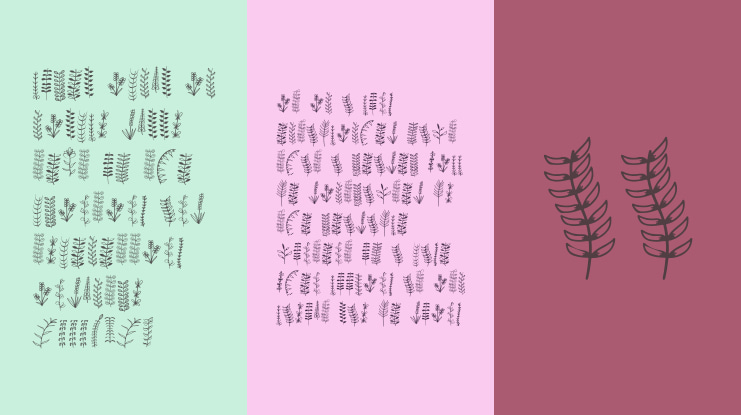 Floralia Dingbat Font