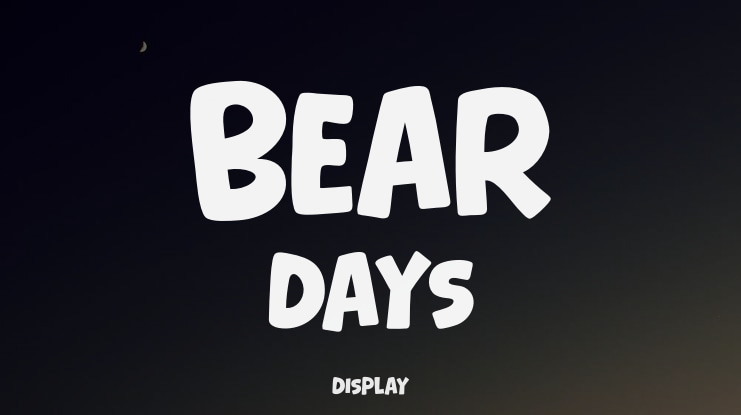 Bear Days Font