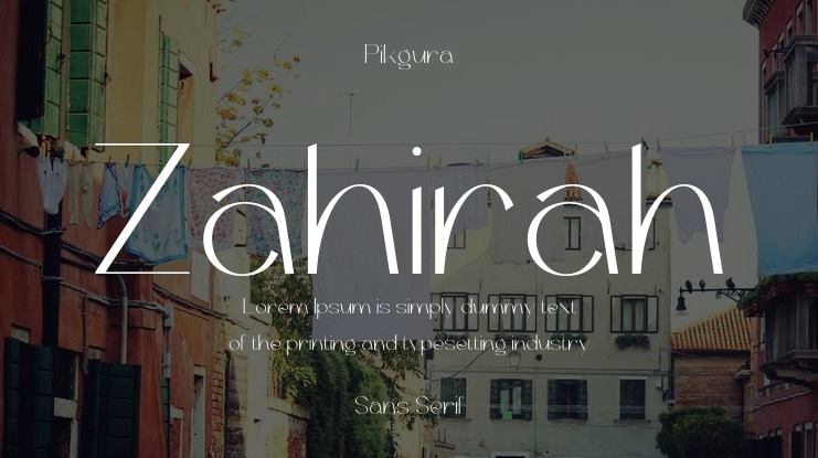 Zahirah Font