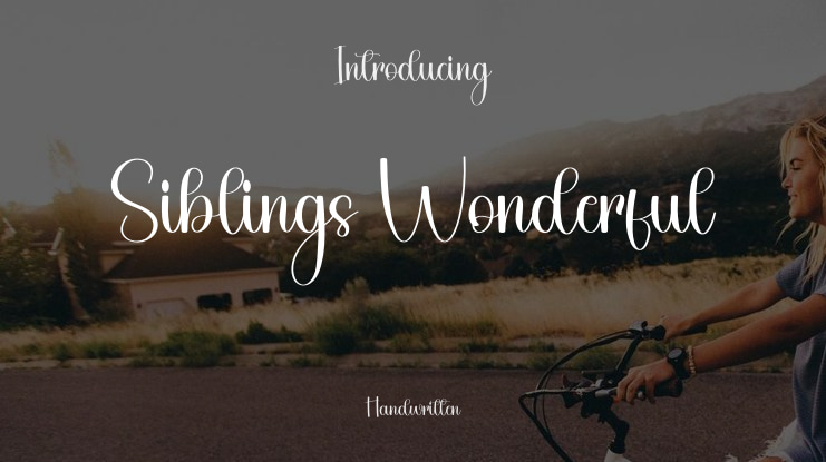 Siblings Wonderful Font