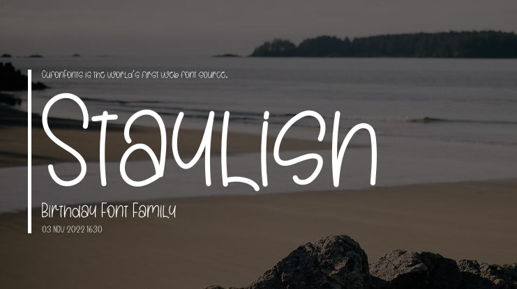 Staylish Birthday Font