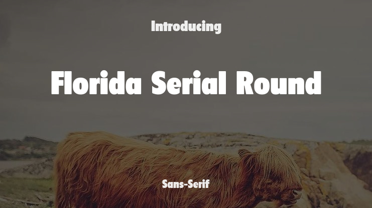 Florida Serial Round Font