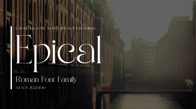 Epical Roman Font Family