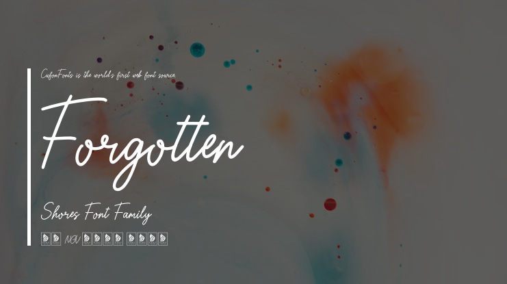 Forgotten Shores Font