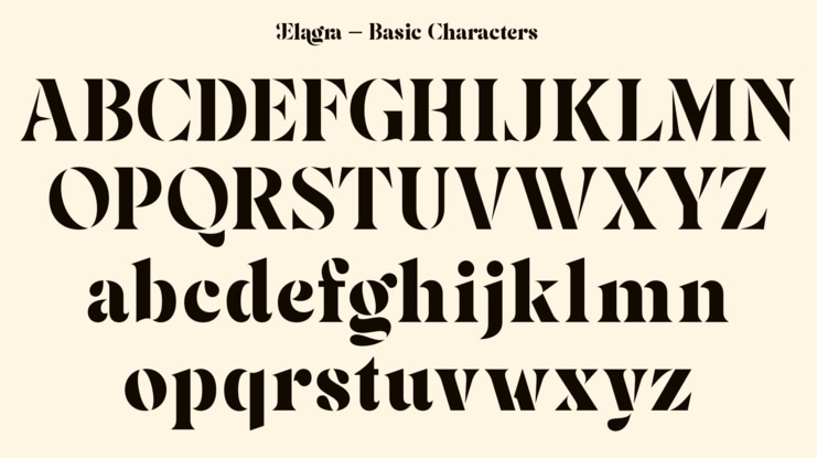 Elagra Font