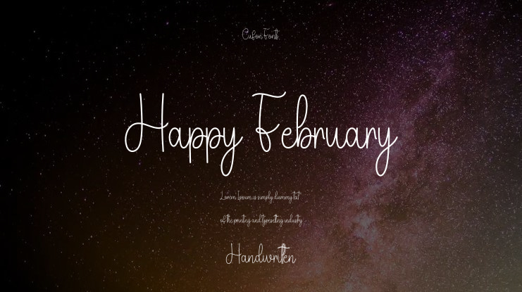 Happy February Font