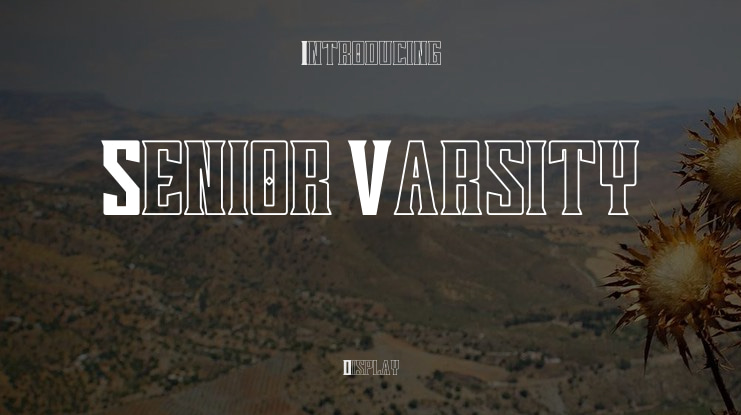Senior Varsity Font