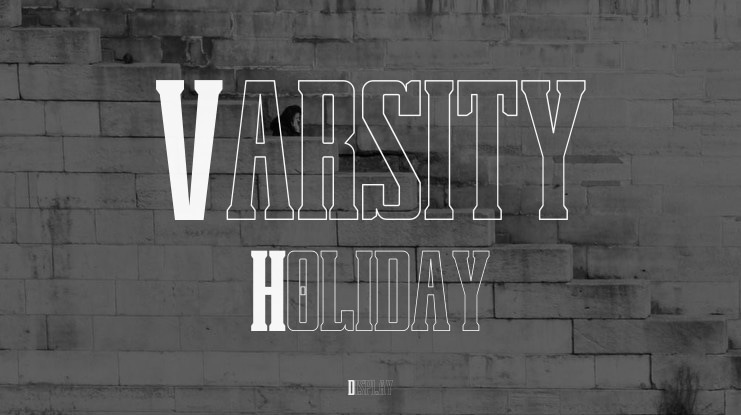 Varsity Holiday Font