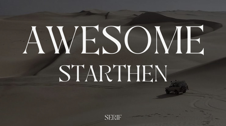 Awesome Starthen Font