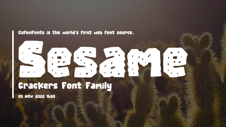 Sesame Crackers Font