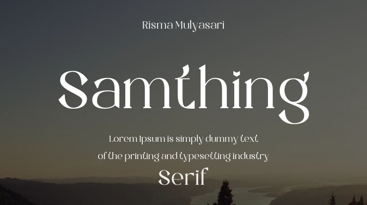 Samthing Font