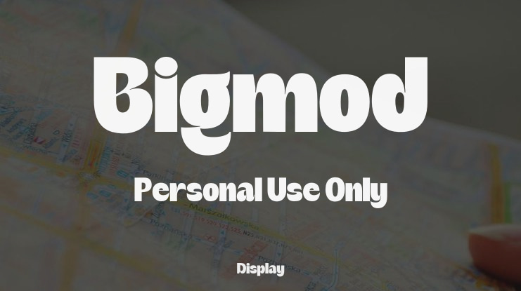 Bigmod Personal Use Only Font