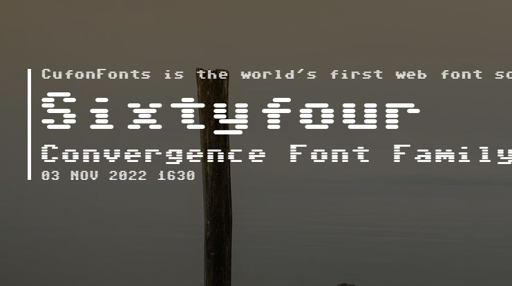 Sixtyfour Convergence Font