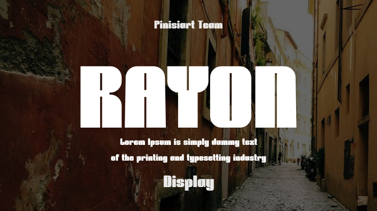 RAYON Font