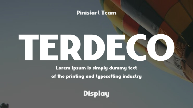 TERDECO Font