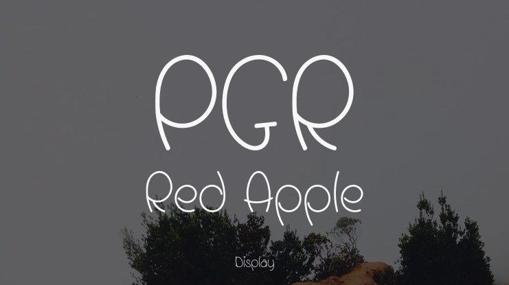 PGR Red Apple Font