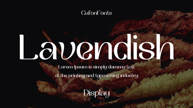 Lavendish Font