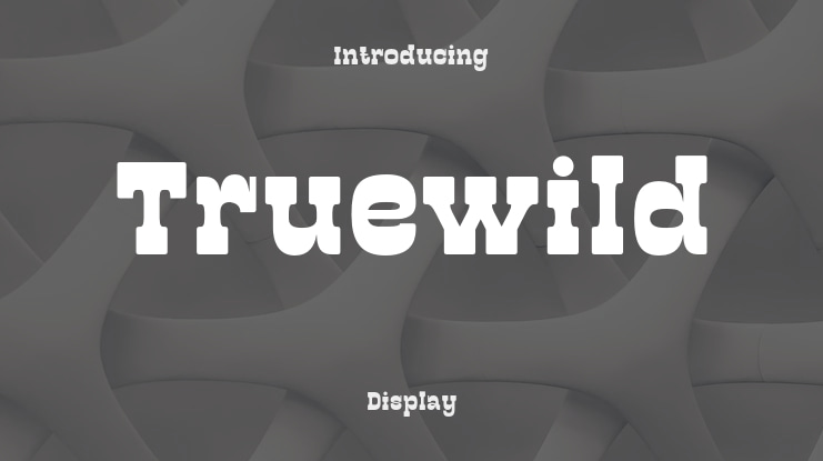 Truewild Font Family