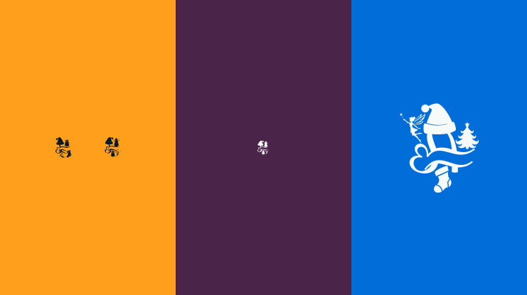 Romantic Christmas Monogram Font Family