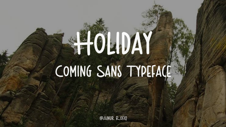 Holiday Coming Sans Font