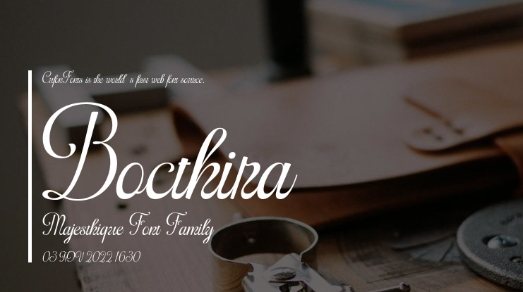 Bocthira Majesthique Font Family