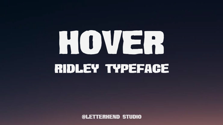 Hover Ridley Font Family