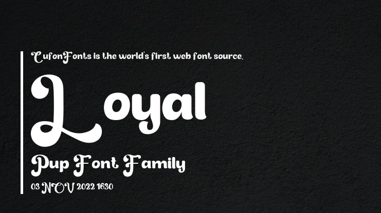 Loyal Pup Font
