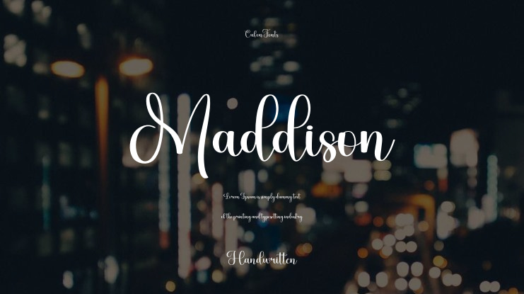 Maddison Font