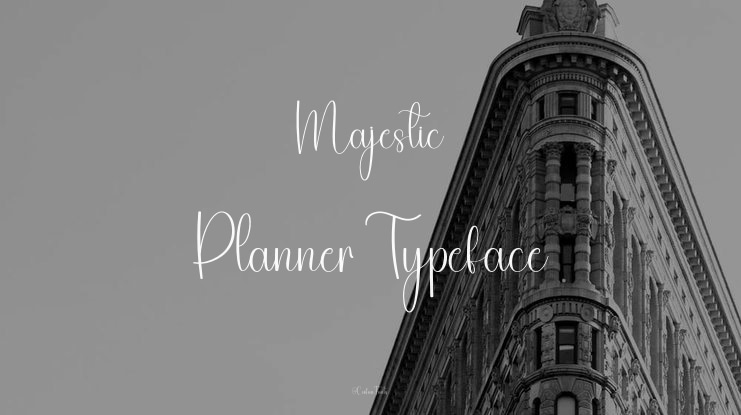 Majestic Planner Font