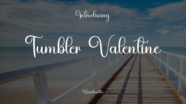 Tumbler Valentine Font
