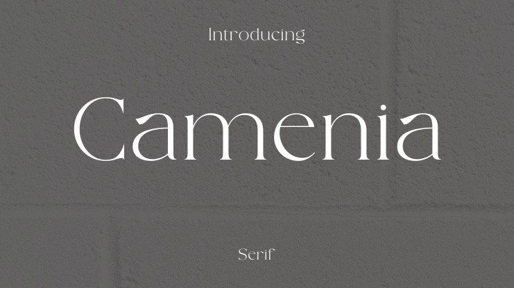 Camenia Font