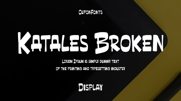 Katales Broken Font